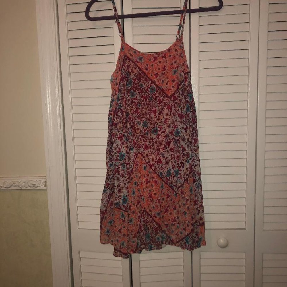Pink flowy dress